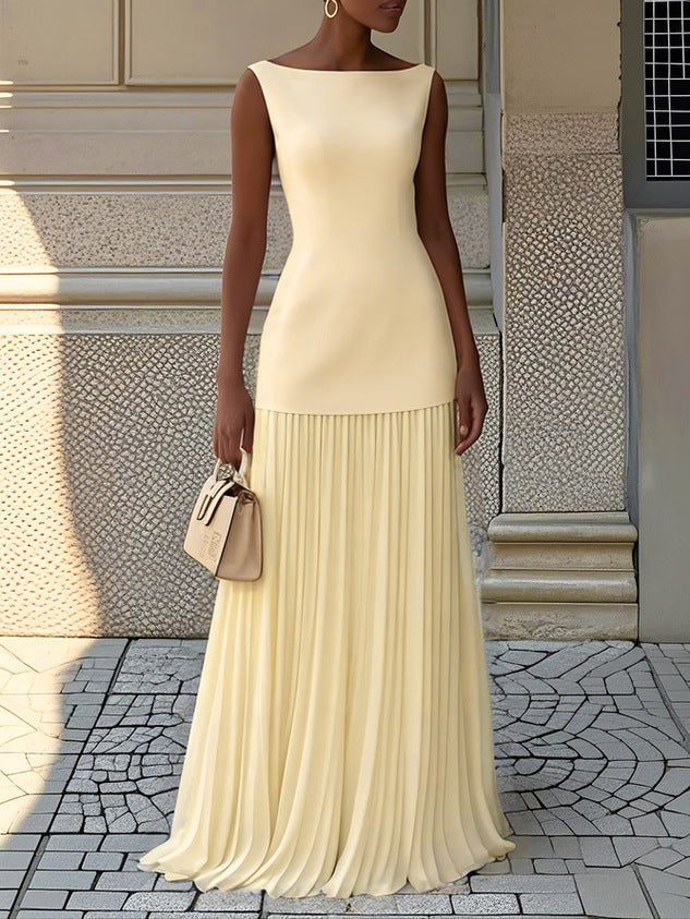 Pleated Maxi Dress