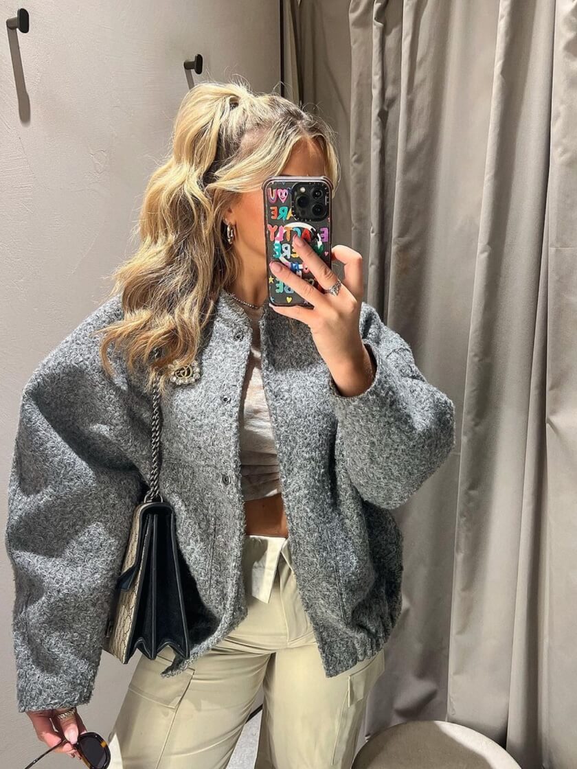 Jade - Oversized Open Jacket