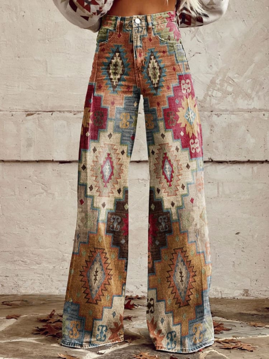 Linda | Wide-Leg Boho Vintage Pants