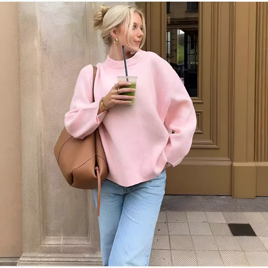 Mia | Cozy Comfortable Pink Sweater