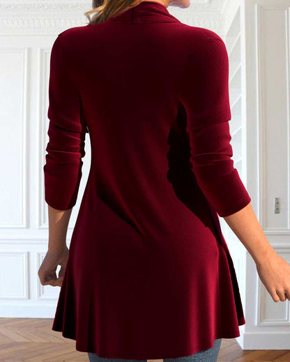 Patchwork Sequin Top with Ruffles