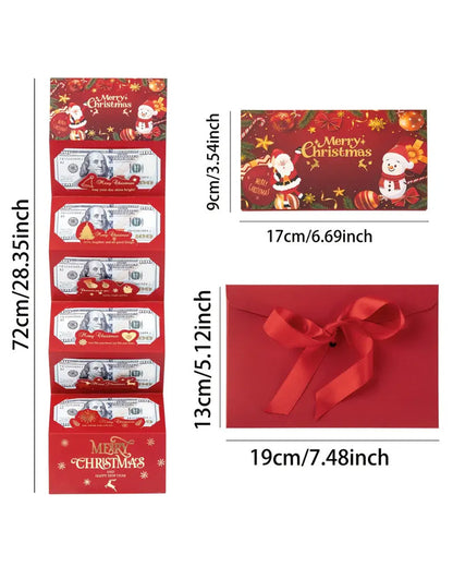 Weihnachts Geldgeschenk Umschlag