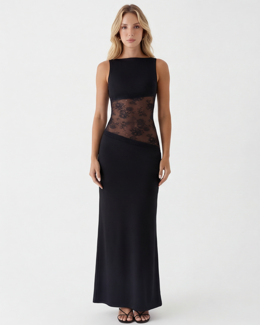 CLARA | Veil Cut Maxi Dress