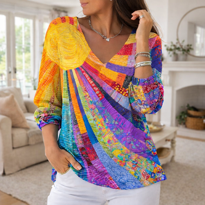 SOLARA | Vintage Sunburst Knit Shirt |