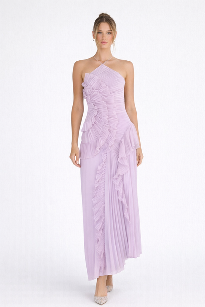 ROSE | Charming Pink Ruffle Dress