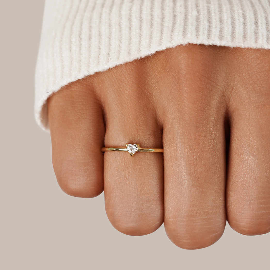 Love | Crystal Heart Ring