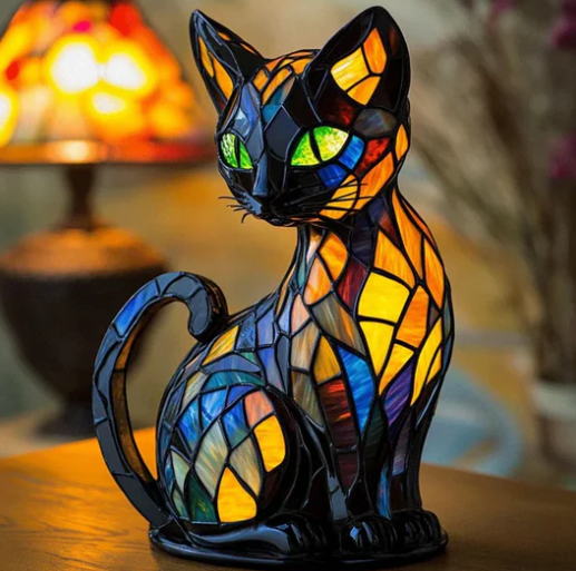 Mosaic Lamp | Cat