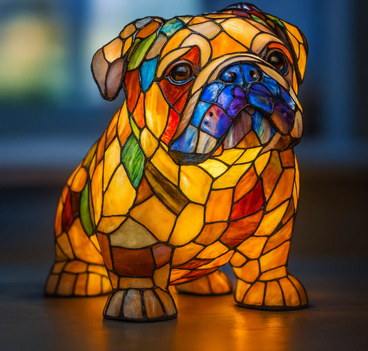Mosaic Lamp | French Bulldog