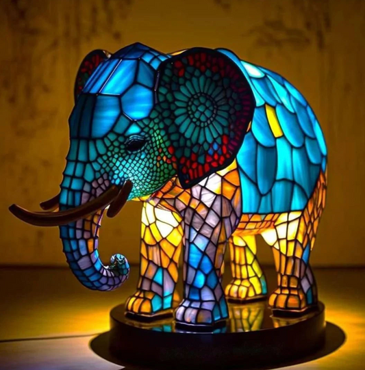 Mosaic Lamp | Elephant