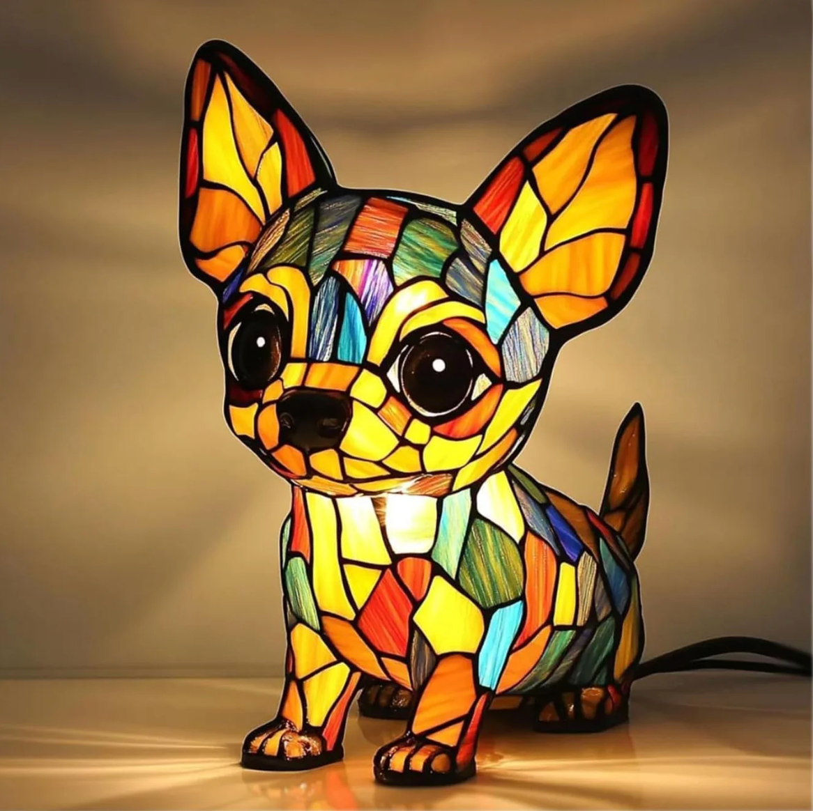 Mosaic Lamp | Chihuahua S