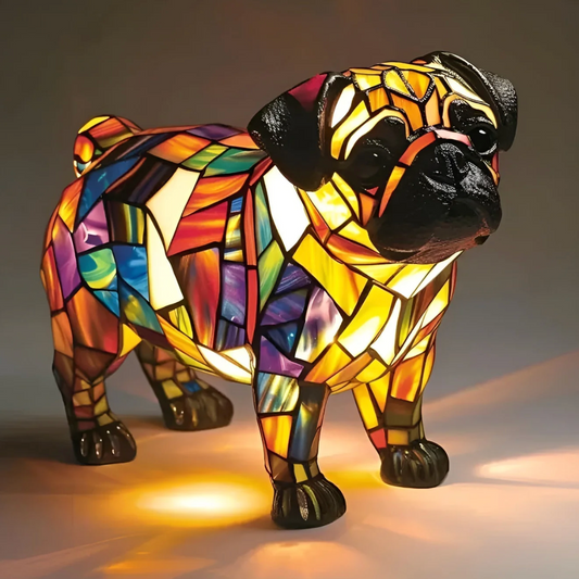 Mosaic Lamp | Pug