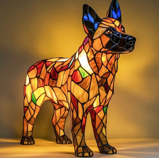 Mosaic Lamp | German Shepherd