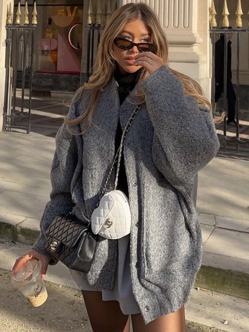 Jade - Oversized Open Jacket