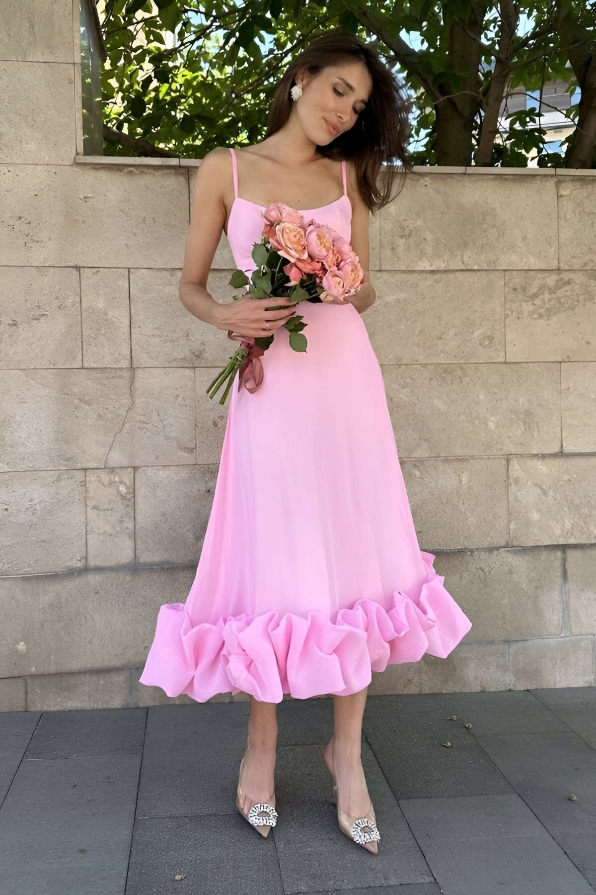 Tatum | Elegant Detail Silhouette Dress