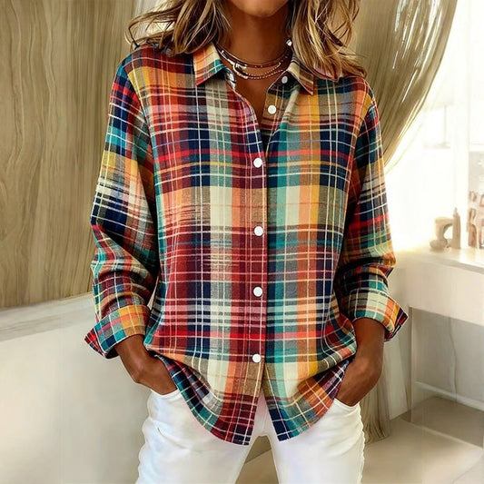 Colorful Checkered Blouse