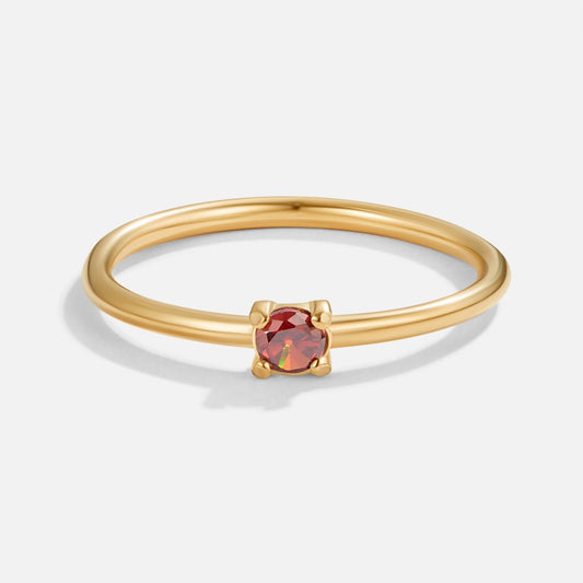 Golden Birthstone Rings