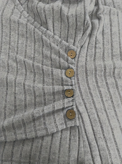 Lydia | Ribbed Wrap Top