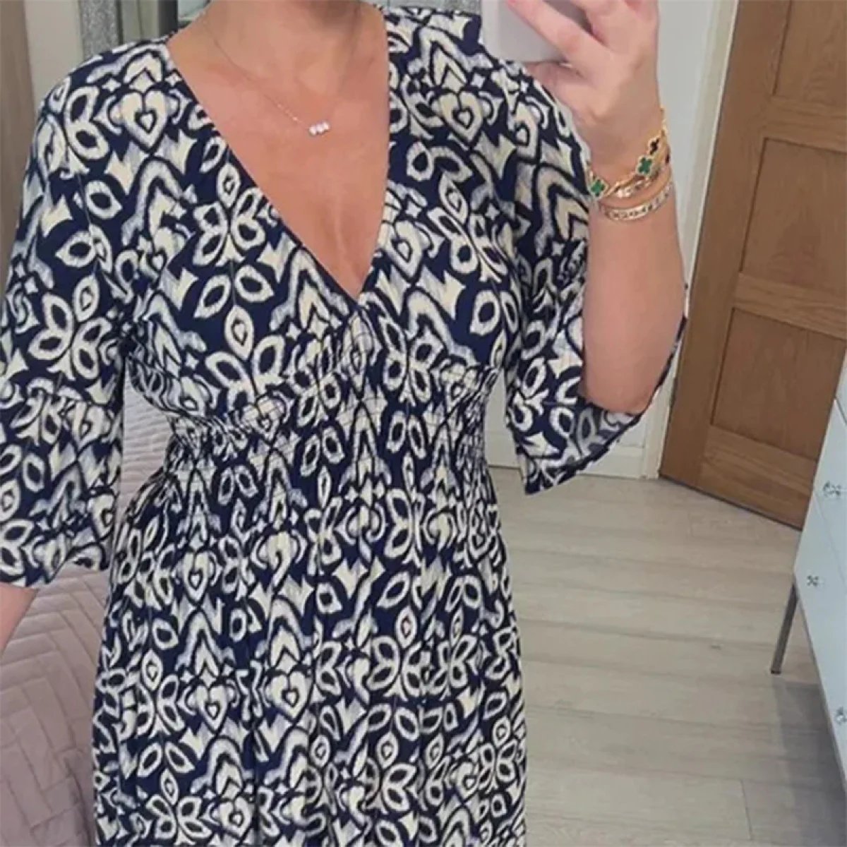 JUDIE | Floral V-Neck Dress