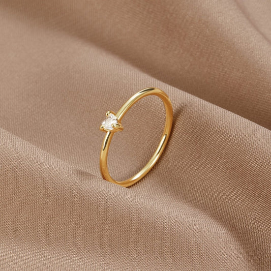 Love | Crystal Heart Ring